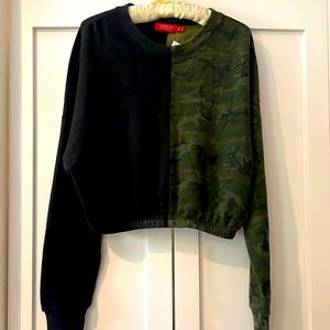 Ronan Sweatshirt Philanthropy brand  black/camo  size M